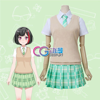 taobao agent CGCOS Animation Second -generation Girl Band Bang Dream Bamboo Orchid One Year Summer Uniform COS Server Free Shipping