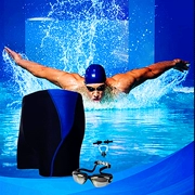 Đồ bơi nam dành cho người lớn thời trang thể thao và giải trí kính bơi góc phẳng cỡ lớn - Nam bơi đầm