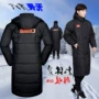 Counter chính hãng Yian bước tuyết huấn luyện viên bóng đá mùa đông đào tạo áo khoác ngoài trời cotton dài đầu gối phù hợp với nam - Quần áo độn bông thể thao áo phao nữ dáng ngắn có mũ