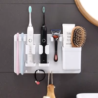 Настенная зубная щетка, зубная паста, бритва, расческа, коробка для хранения