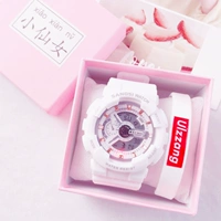 Водонепроницаемые белые брендовые цифровые часы, в корейском стиле, простой и элегантный дизайн, 2019