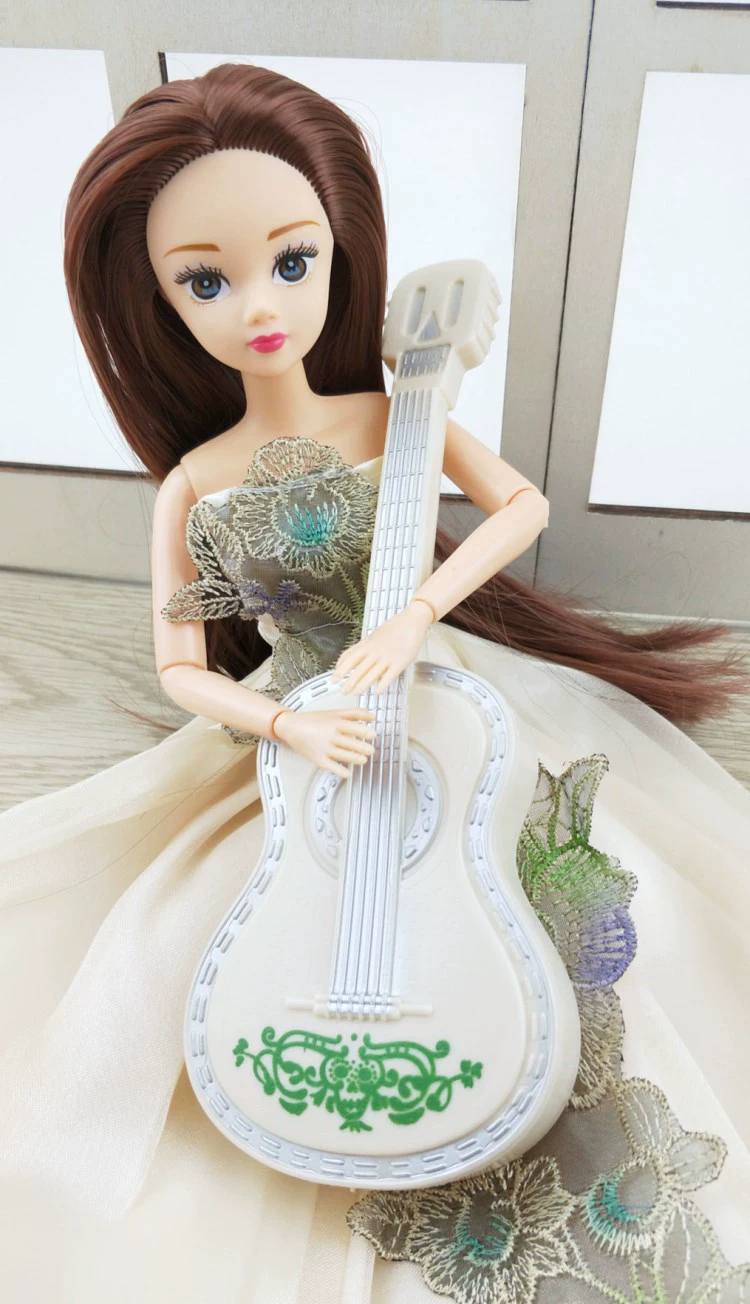 Dailan Barbie Six Points Doll Trang phục Búp bê Phụ kiện Trang phục Búp bê Trang trí Búp bê Nhạc cụ Guitar - Búp bê / Phụ kiện