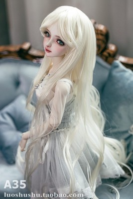 taobao agent Spot A35 BJD Doll High -temperature silk wigs 3 points 4 points Giant baby princess long curly hair three free shipping