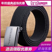 Chiến thuật Bird Narrow Belt Người đàn ông Canvas nhỏ Vành đai nhỏ Sinh viên Thể thao ngoài trời Smooth Buckle Belt K8