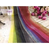 Шифоновая лента, аксессуар для волос ручной работы, 3.8см, 38мм, в корейском стиле, 12 цветов