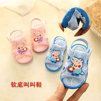 Детская обувь для раннего возраста для мальчиков, летние детские нескользящие сандалии, мягкая подошва