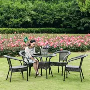 Ghế sân vườn trang trại ghế kết hợp ánh sáng mặt trời ô ngoài trời bàn ghế ngoài trời với ô nội thất công viên nhà hàng mì - Bàn ghế ngoài trời / sân