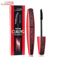 Flamingo yêu mascara ngôn ngữ bí mật dài không thấm nước không dễ kết tụ không dễ làm nhòe mã hóa dài cong - Kem Mascara / Revitalash mascara maybelline vàng