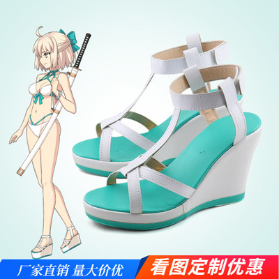 taobao agent FGO Okitama Cosplay Shoes COS shoes to draw