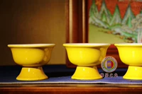 Высокоэлементная фарфоровая чаша для водоснабжения чаша для водоснабжения и лампа для топленого масла, восьмилетная миска перед Буддой для небольшой миски с керамической быстрой овощной миской