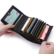 Lớp ví tiền xu đầu tiên gói một gói thẻ chủ thẻ organ đa chức năng