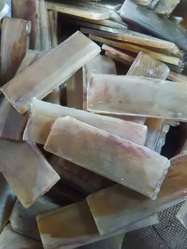 Быки рога овечьи рога чистое цвет кровотечение 130x40x4-6 мм инкрустация резного ручки с резным ножом угловой сырье сырье