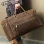 Túi du lịch bằng da Jiameida retro Châu Âu và Hoa Kỳ Thời trang túi da hành lý cỡ lớn 7317LR - Túi du lịch túi celine
