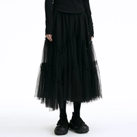 Магазин возвращается к тысяче семи лет, нельзя, Лу и Шанью, нишевая черная дикая юбка Yamamoto Diabang Dark Ladies Nets Heavy Works Многослойная юбка