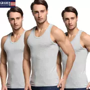 Áo vest nam cotton thể thao thoáng khí áo nỉ thoáng mát Slim nam thanh niên mùa hè cotton không tay xu hướng - Áo vest