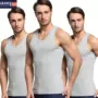 Áo vest nam cotton thể thao thoáng khí áo nỉ thoáng mát Slim nam thanh niên mùa hè cotton không tay xu hướng - Áo vest áo 2 dây nữ trơn