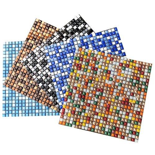 Стеклянная мозаика, водонепроницаемая касса на стену, мелкие частицы