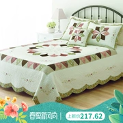 Cotton American Dahlia Kích thước lớn Patch Patch Chăn bông phủ mỏng Điều hòa không khí đơn Tatami - Trải giường