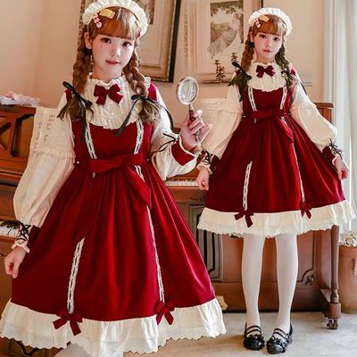 taobao agent Genuine children's cute dress with sleeves, Lolita style, tutu skirt, long sleeve