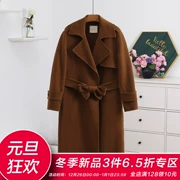 Một số loạt ● giảm giá thương hiệu cho phụ nữ 2018 mới áo dài tay áo dài phần hai mặt áo khoác mùa đông