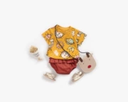 Mùa hè 2019 quần áo trẻ em mới cho bé Áo thun cotton + quần bagging hai mảnh phù hợp với quần bé gái - Phù hợp với trẻ em
