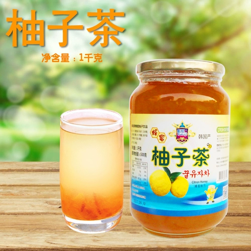1 бутылка провинция Бесплатная доставка корейская медовая грейпфрут чай Семейство грейпфрут чай медовый мед меда 1000g