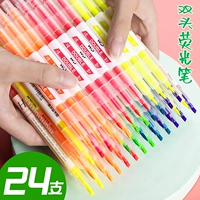 Флуоресцентный маркер для школьников, цифровая ручка, 24 шт, широкая цветовая палитра