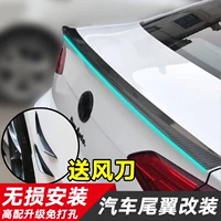 Kia K2 bao vây nhỏ hatchback K2 bao vây lớn Sedan tự động áp lực đuôi PP phía trước và phía sau môi bên sửa đổi - Xe máy Sopiler khung inox xe lead 2020