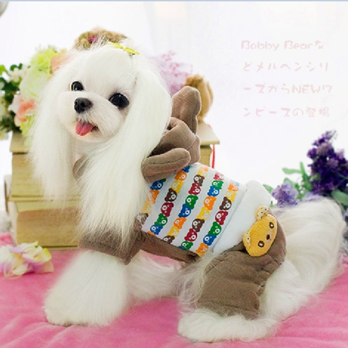 Эбби -домашняя одежда Mengxiong с четырьмя легкими осенними и зимними платьями Утолщенные плюшевые виппии би, собака, кошачья одежда