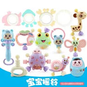 Teether rigs sơ sinh bé sơ sinh giáo dục sớm xoa dịu cao su mềm cắn cao su bóng tay đồ chơi 0-3-6 tháng - Đồ chơi nhạc cụ cho trẻ em