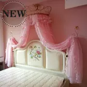 Trung Quốc tán giường crepe giường mới Trung Quốc đơn giản rèm giường d phòng sinh viên gạc tròn giường tua rua - Bed Skirts & Valances