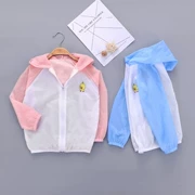 [thoáng khí] quần áo chống nắng cho trẻ em trai và gái Quần áo da siêu mỏng UV quần áo trẻ em quần áo muỗi - Quần áo ngoài trời cho trẻ em