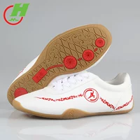 Красный хлопок обувь Тайджи говядина сухожилия дна летние женское холст мягкие дно боевики боевые искусства тренировочная обувь мужская туфли кунг -фу Тайцзикан