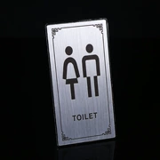 Nhà vệ sinh nam và nữ phòng tắm dấu hiệu kim loại bắt mắt WC dấu hiệu nhà số - Thiết bị đóng gói / Dấu hiệu & Thiết bị