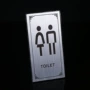 Nhà vệ sinh nam và nữ phòng tắm dấu hiệu kim loại bắt mắt WC dấu hiệu nhà số - Thiết bị đóng gói / Dấu hiệu & Thiết bị biển chức danh mica để bàn