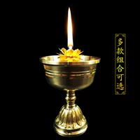 Держатель с чистым медным маслом держатель дома будда длинное светлое световое масло Дерститель Gake Lames Lotus