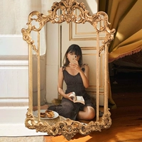 Европейская стиль спальня зеркало зеркало туалетное туалетное зеркало зеркало зеркало зеркало в ванной комнате