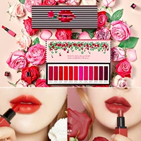 Alice etude house túp lều son môi mini set mẫu hoa hồng nụ hôn hoa hồng hôn lá phong bảng màu son background ver 7