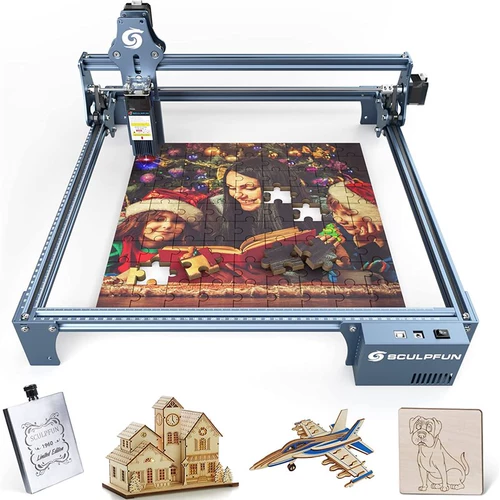 Sculpfun S9 90W Эффект лазерная гравер-гравер Ультратонкая лас