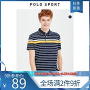 Áo thun thể thao nam mùa hè nam Paul áo thun mới nam ve áo xu hướng giản dị áo sơ mi năm điểm tay áo polo - Polo