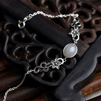 Оригинальный брендовый браслет, небольшой дизайнерский этнический аксессуар, серебро 925 пробы, этнический стиль, китайский стиль
