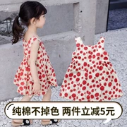 Váy bé gái hè 2019 phiên bản Hàn Quốc mới của bé gái 3 tuổi Váy công chúa trẻ em váy cotton mùa hè - Váy