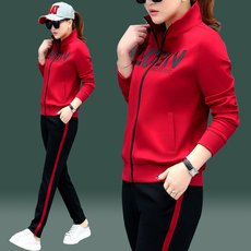 Одежда для отдыха 运动服套装女2020新款春秋韩版运动衣春季女装卫衣时尚休闲两件套