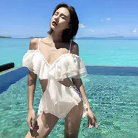 Người mẫu mặc áo tắm màu đỏ siêu cổ tích của phụ nữ cảm giác nổ tung Hàn Quốc khi đi nghỉ mát ở Thái Lan suối nước nóng nhỏ thơm mỏng - Bộ đồ bơi One Piece đồ bơi một mảnh