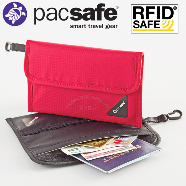 Австралия pacsafe на открытом воздухе путешествие RFID полномочия паспорт пакет Анти -интерференция безопасность упаковка карта мелкие деньги снаружи талия пакет