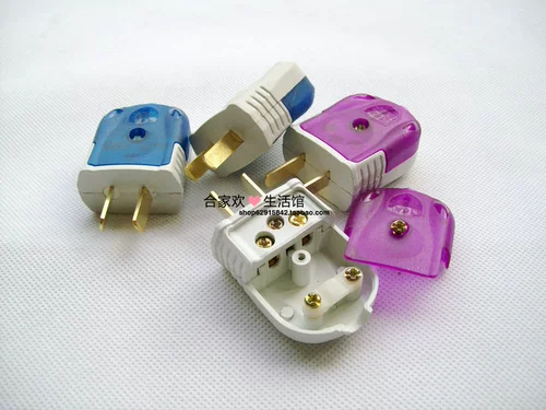 Мода Pure Copper 16a Diode Две заглушки и осень -анти -ротационная заглушка -В треугольных сокетах с двумя платежными изделиями