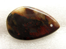 Украшения на шею 桂林鸡血红碧玉石吊坠挂牌*平安扣玉原石男女diy有孔饰品批发