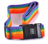 Чемодан, пакет, радужный ремень, алюминиевый кейс