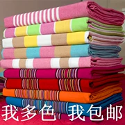 Cũ thô bông trải giường ba mảnh vải lanh đơn giường đôi ký túc xá quilt mảnh duy nhất của mã hóa dày tấm - Khăn trải giường