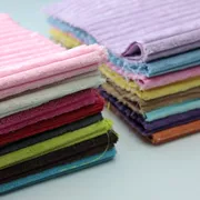 Vải nhung sọc chắp vá vật liệu truy cập vải trang trí vải trải vải vải DIY DIY trên búp bê vải